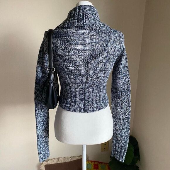 Y2K blue cropped cardigan - Picture 7 of 7